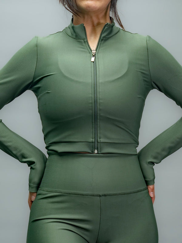 Veste cropped Sport Vert -015-