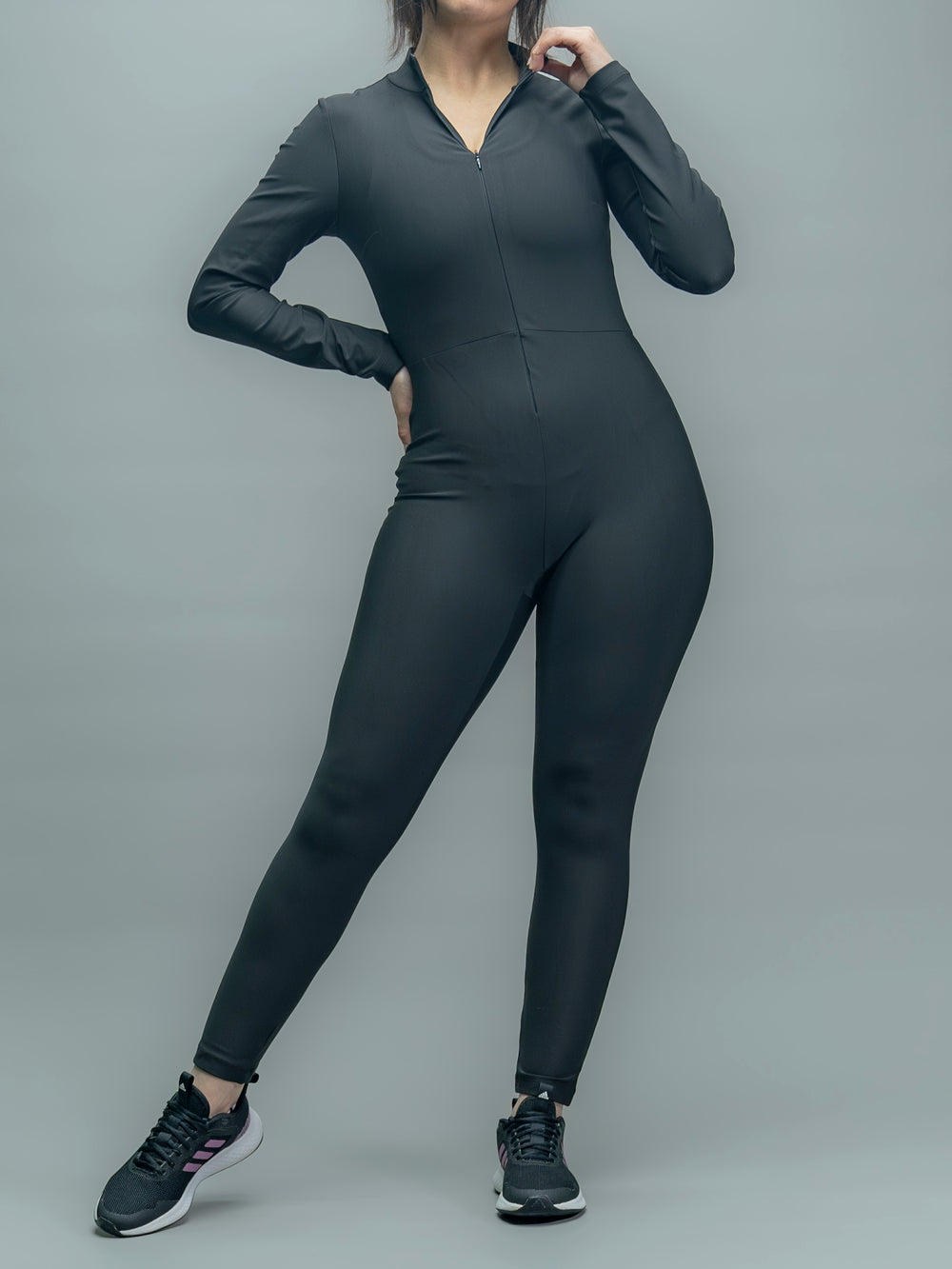 Combinaison de sport manches longues – Noir – Cybèle Sports, photo 1